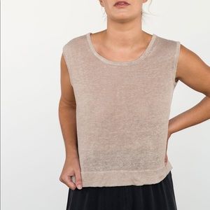 Rare Elizabeth Suzann Knit Crop top size L